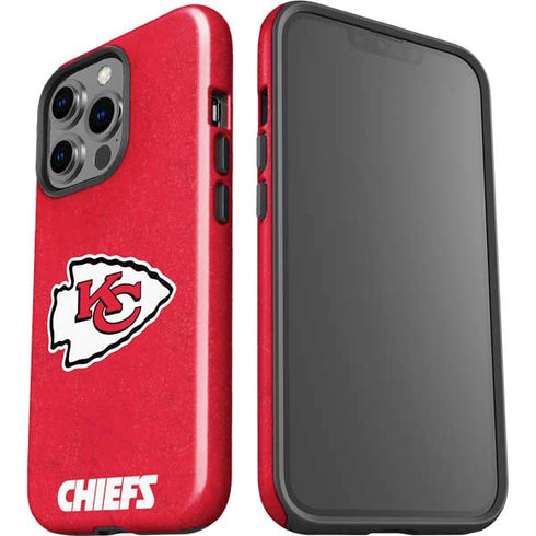 NFL Kansas City Chiefs Distressed iPhone 15 Pro Impact Case